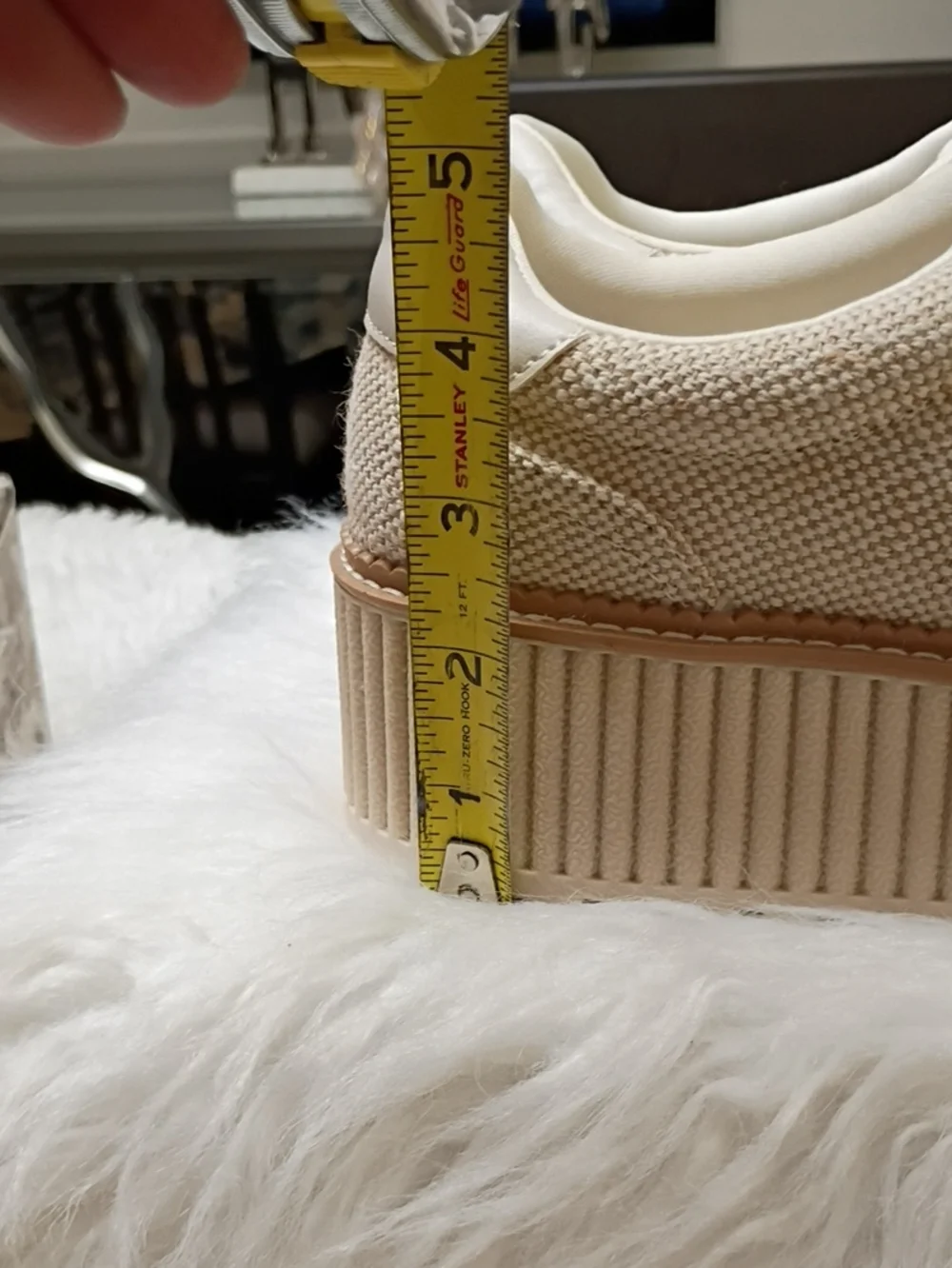 New Dolce Vita Cream Platform Sneakers Size 9.5